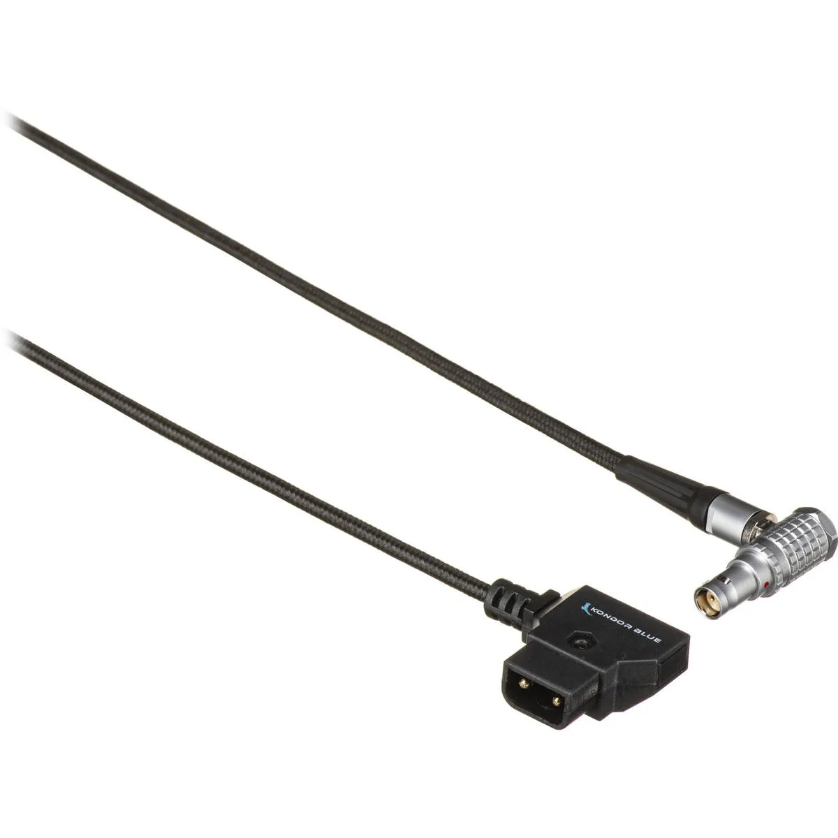 Kondor Blue Kondor Blue D-Tap to Right Angle 2-Pin Lemo Power Cable 10" for RED KOMODO — product photo