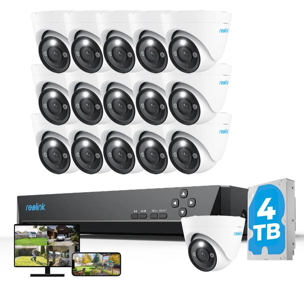 Reolink Reolink 16CH 12MP PoE Security System 16 Cameras 4TB NVR 18m Cables — product photo