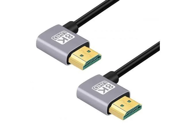 Manw Manw 50cm Ultra-Thin HDMI 2.1 Cable Dual 90° Right Angle — product photo