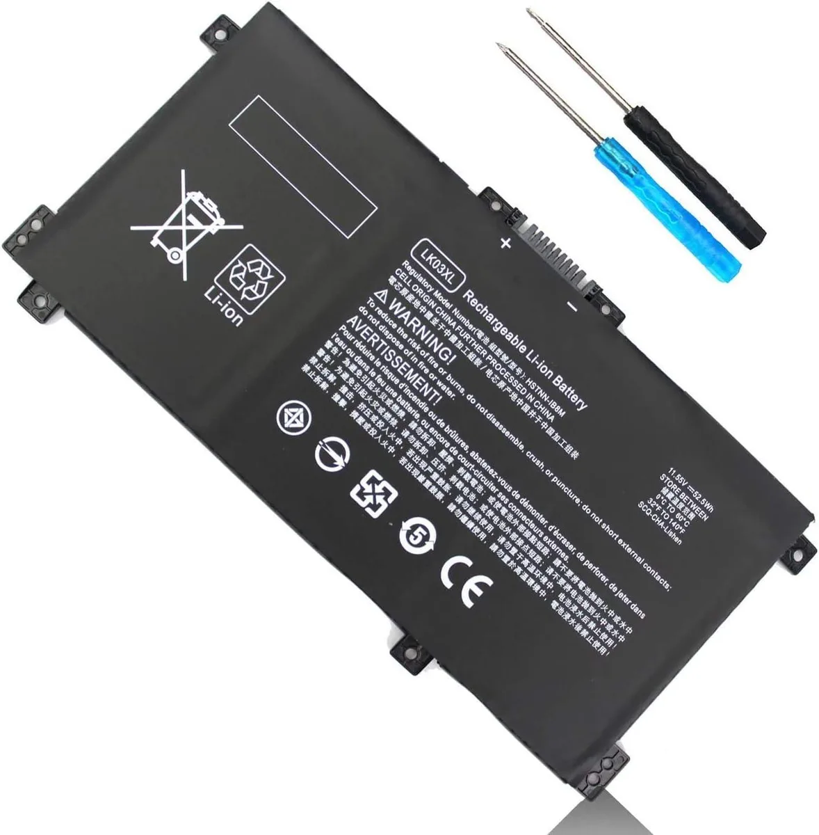 TAURKENAM TAURKENAM LK03XL 52.5Wh 11.55V 4-cell laptop battery — product photo