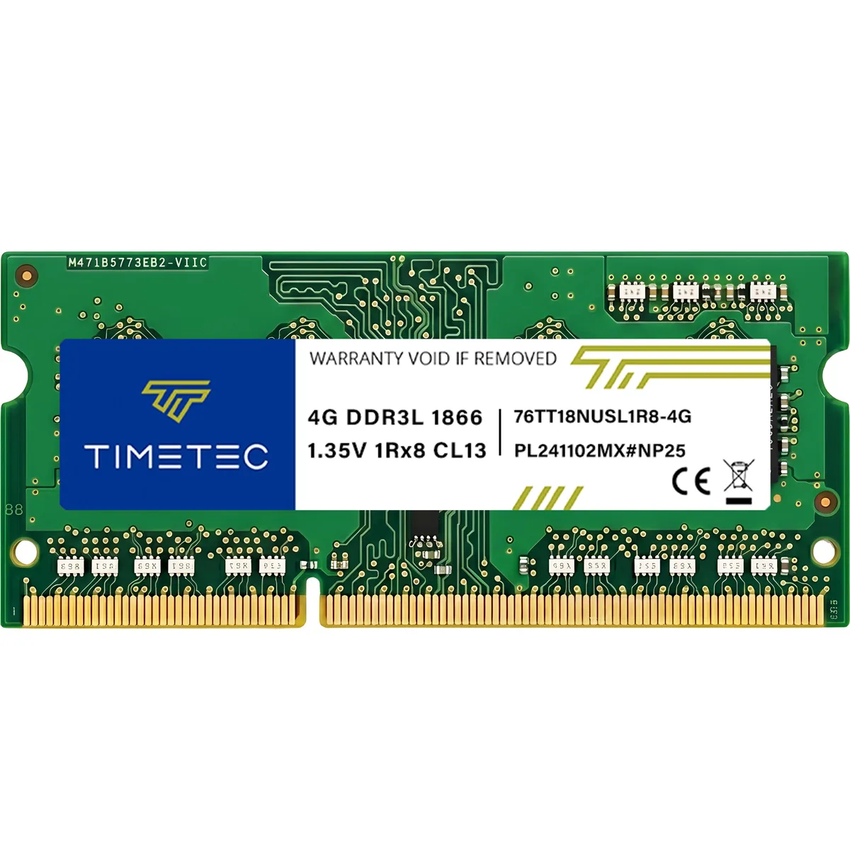 Timetec Timetec MM-TL4GSDR31866 4GB DDR3L 1866MHz CL13 1.35V 204-Pin SODIMM laptop RAM — product photo
