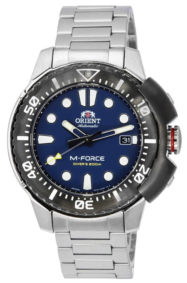 Orient Orient M-Force Diver's RA-AC0L07L00B Automatic Watch 45.00mm 200m Blue Dial — product photo