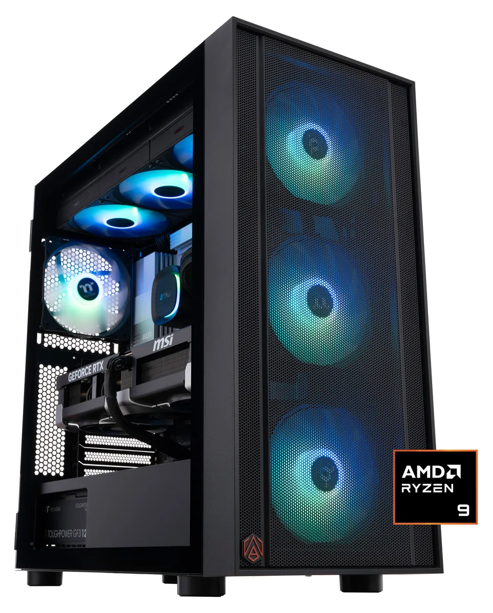 ABS ABS ER9950X3D50902 Gaming PC Ryzen 9 9950X3D RTX 5090 32GB DDR5 2TB NVMe — product photo