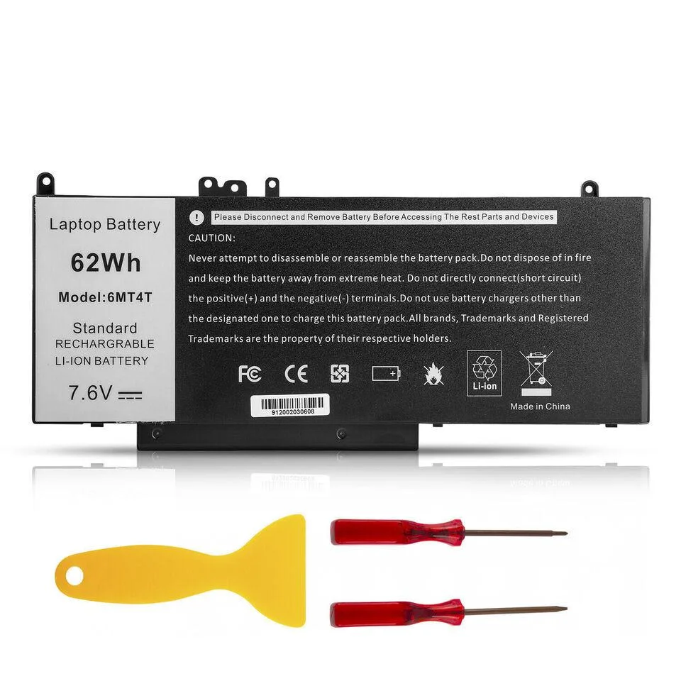 DELL DELL 62Wh 7.6V 4-Cell Lithium-Ion Battery 6MT4T 0HK6DV 079VRK TXF9M 0TXF9M P62G — product photo