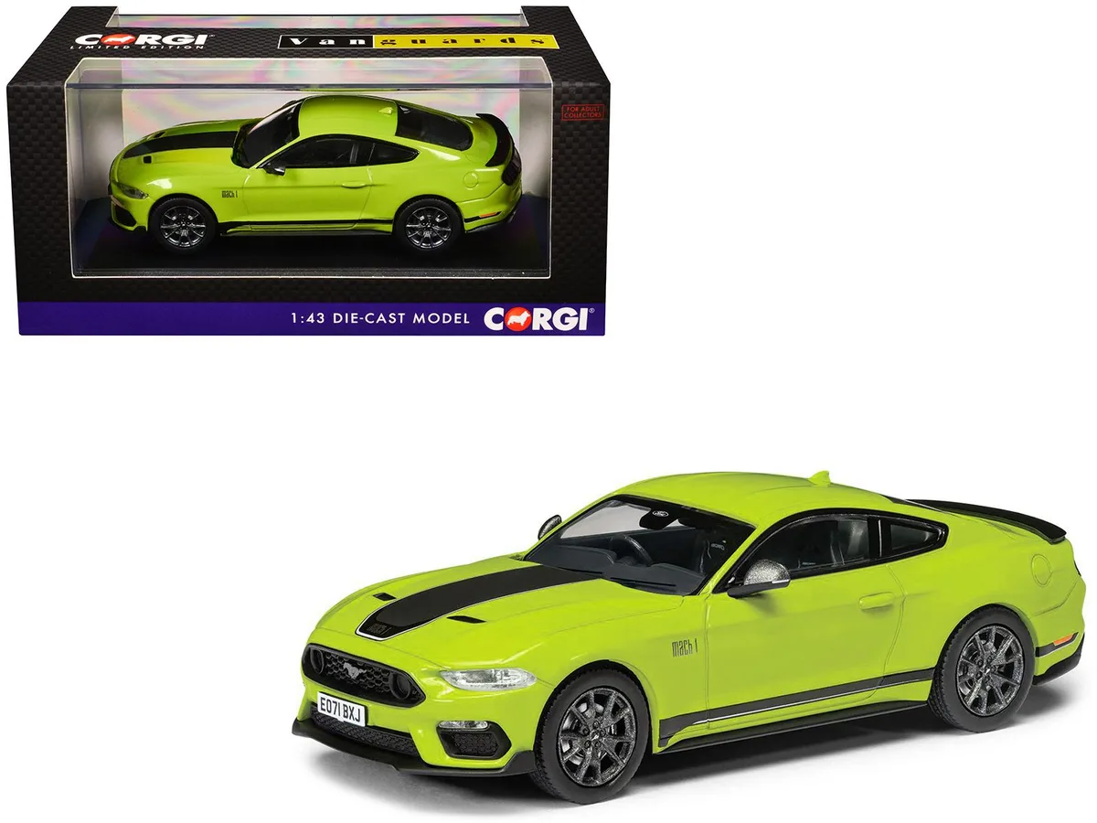 Corgi Corgi Ford Mustang Mk6 Mach 1 RHD Grabber Yellow 1/43 Diecast — product photo
