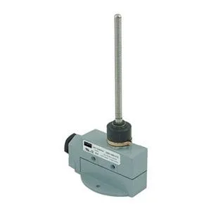 Compact enclosed limit switch with top-mounted wobble stick actuator, metal body, bottom flange mount