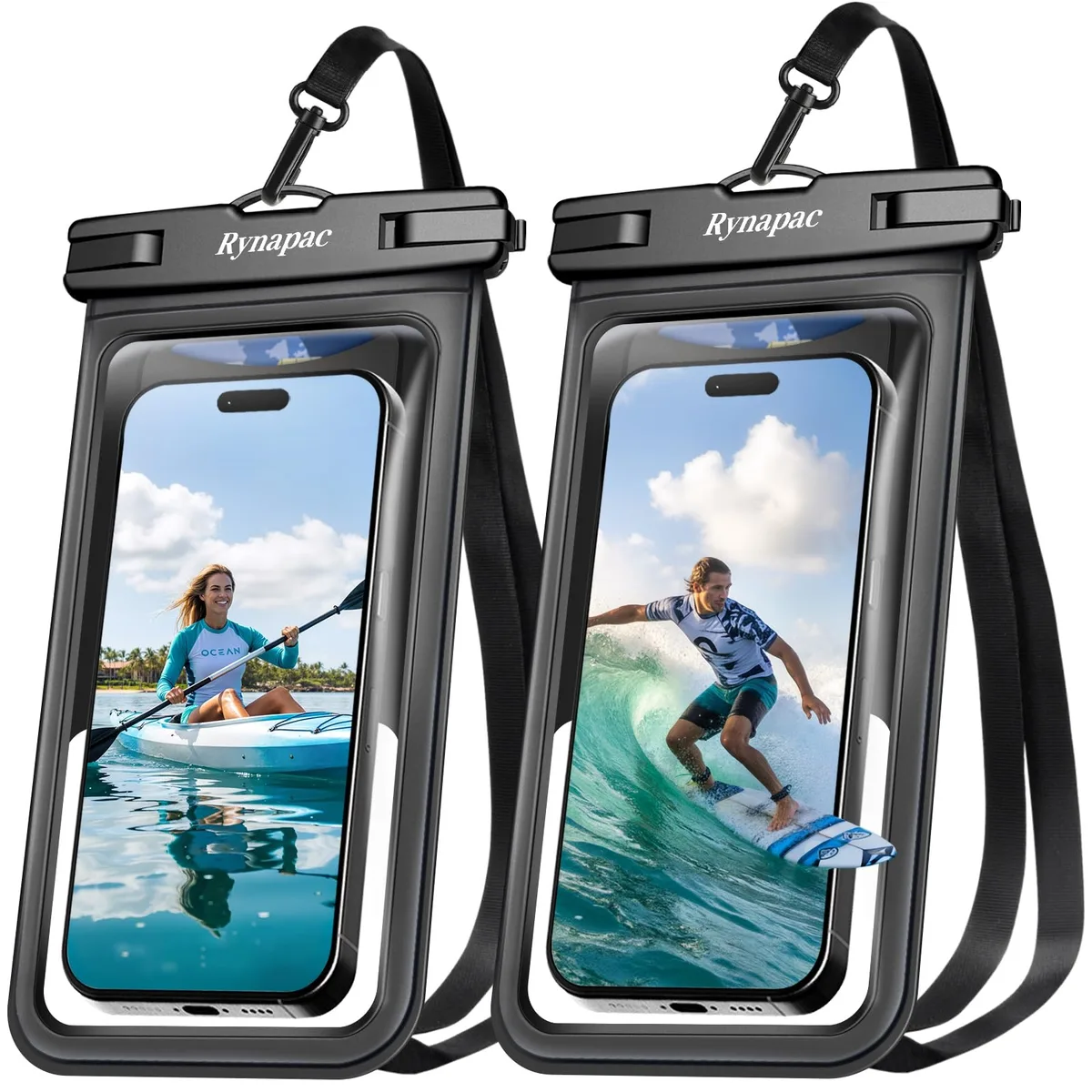  Rynapac RYRN3246-8 Waterproof Phone Case 2 Pack IPX8 8.5in — product photo