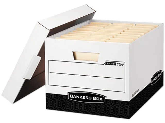 Bankers Box Bankers Box 00724 Storage Box 12/Carton Locking Lid 850 lb — product photo