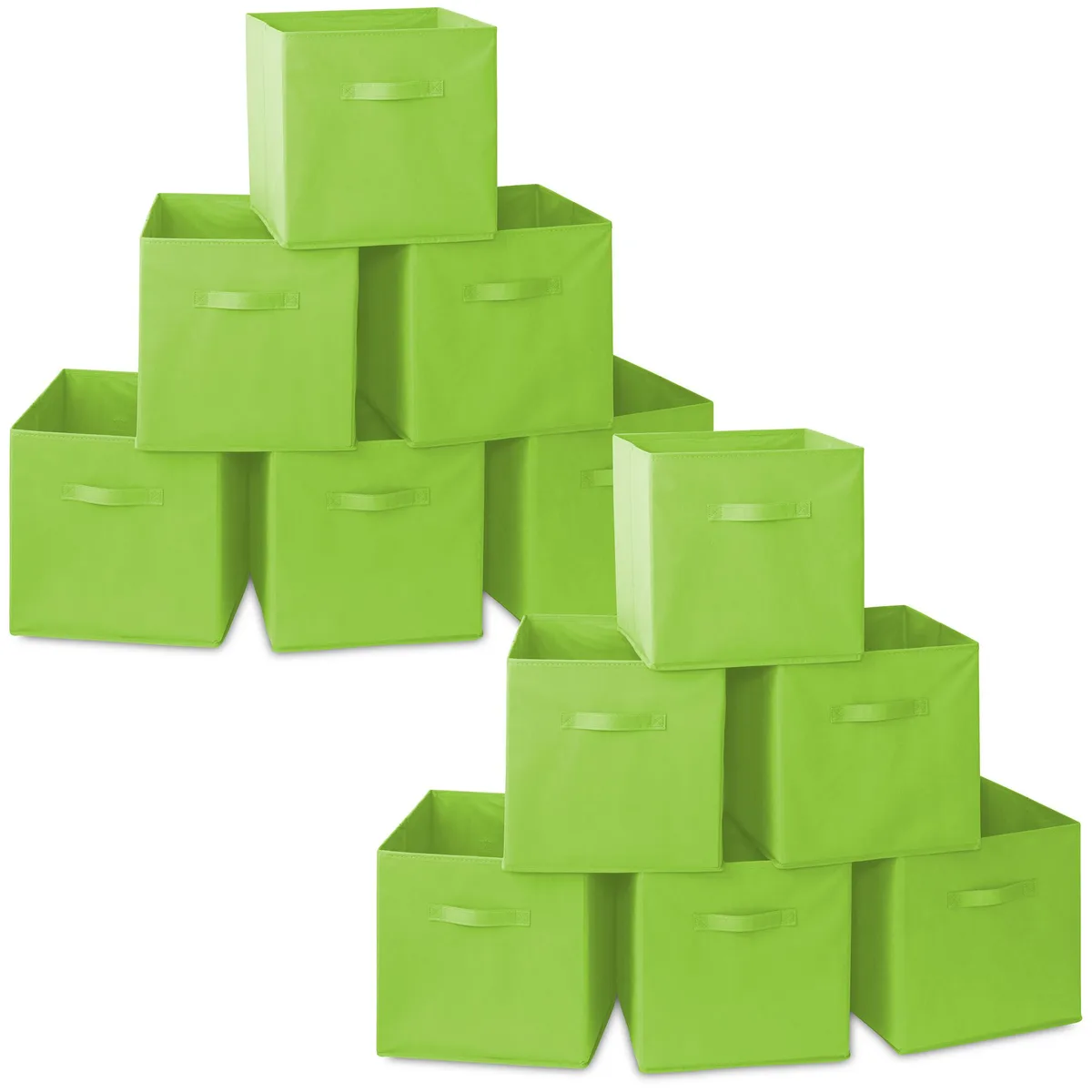 Casafield Casafield 12 Collapsible Fabric Storage Bins Lime Green 13 — product photo
