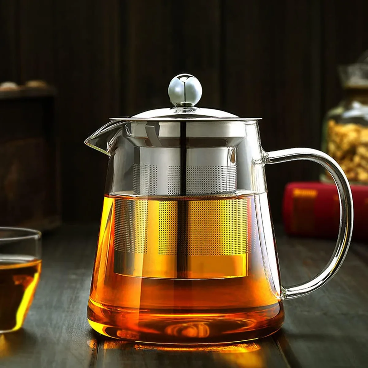  Meyer Glass Teapot 33 oz 1.7 L Removable Stainless Steel Infuser — product photo