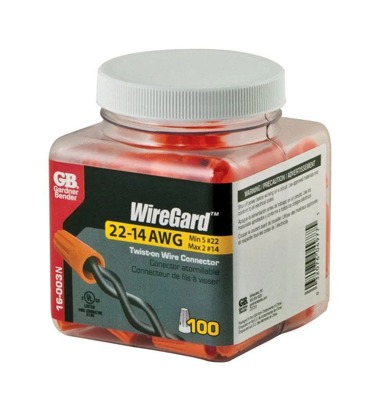 Gardner Bender Gardner Bender WireGard Orange Wire Cap Connectors 22-14 Ga 100 pk — product photo