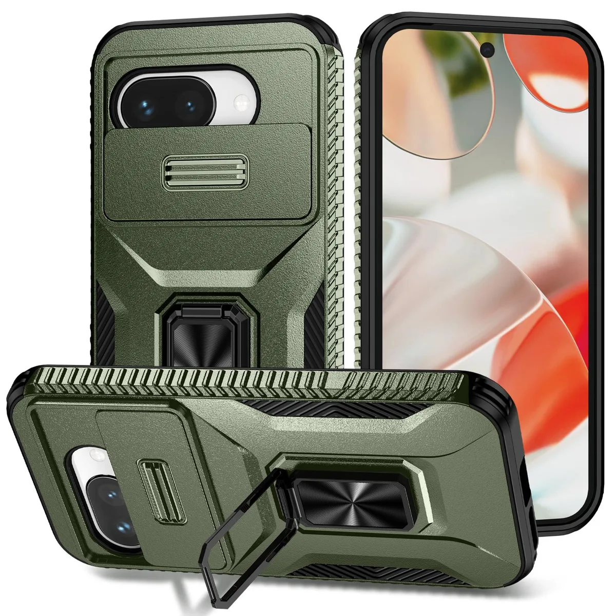 TYJKeJi TYJKeJi KickStand Case for Google Pixel 9A Green — product photo