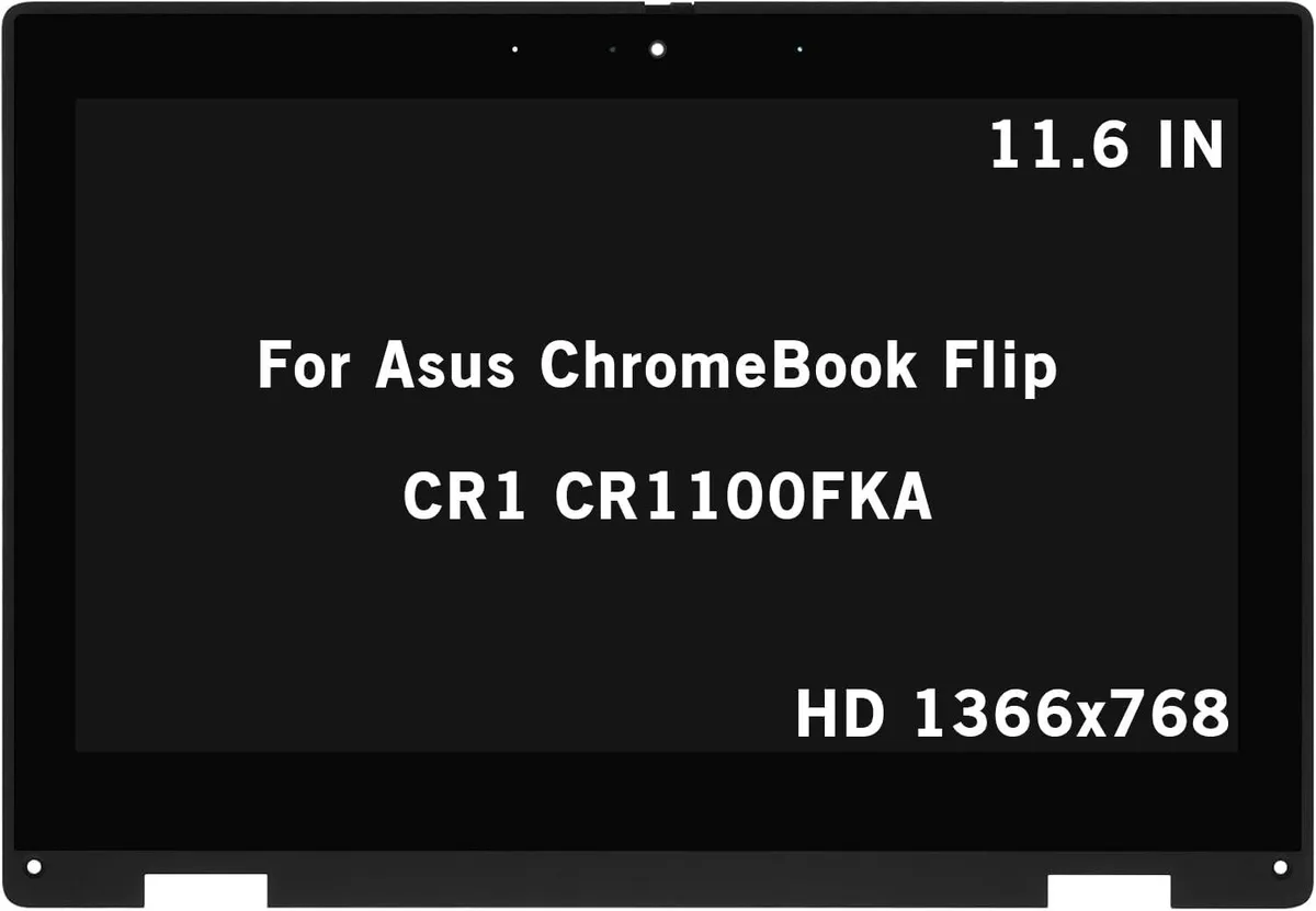 NUOLAISUN NUOLAISUN 11.6" 1366x768 Touch Screen Digitizer Assembly with Bezel for Asus ChromeBook Flip CR1 CR1100FKA — product photo