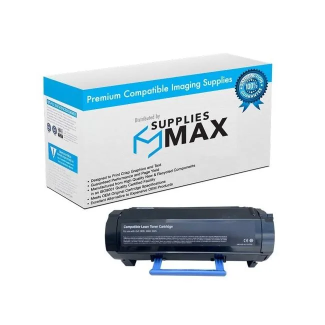 SuppliesMax SuppliesMax DLL593-BBYPSY Black Toner Cartridge 3000 Pages — product photo
