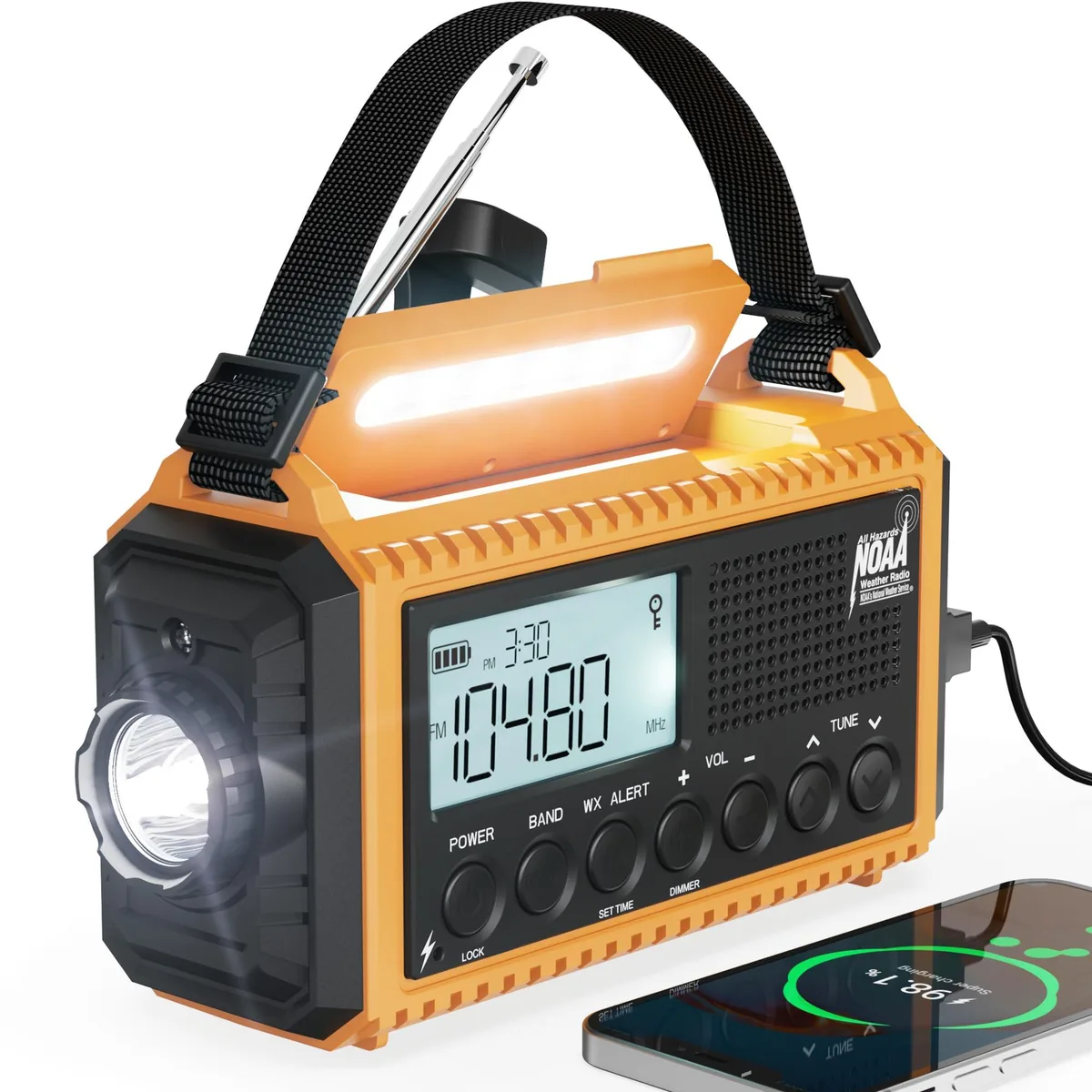  Mesqool CR1009PRO 5000 Emergency Weather Radio — product photo