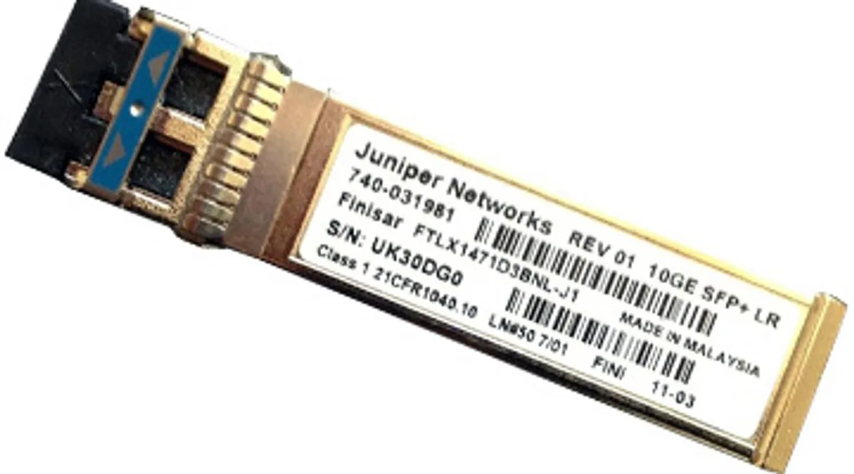 HPE Juniper Networking HPE Juniper Networking SRX-SFP-10GE-LR 10GBase-LR SFP+ transceiver — product photo