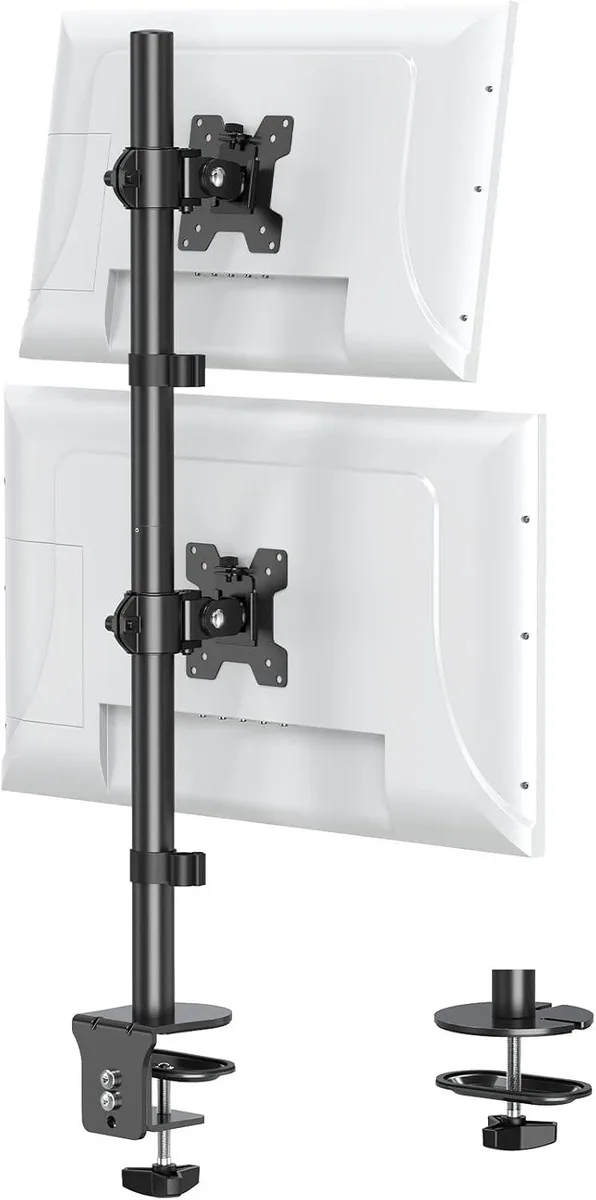 PISKEKAT PISKEKAT Vertical Dual Monitor Stand 31" Pole 32" Max 17.6 lbs — product photo