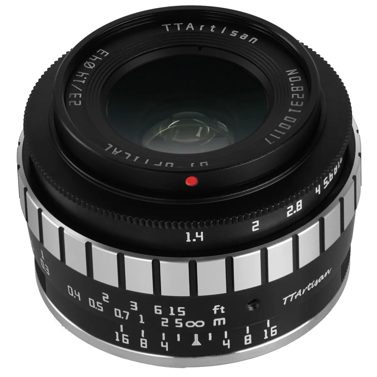 TTARtisan TTARtisan 23mm f/1.4 camera lens for Fujifilm X, Black/Silver — product photo
