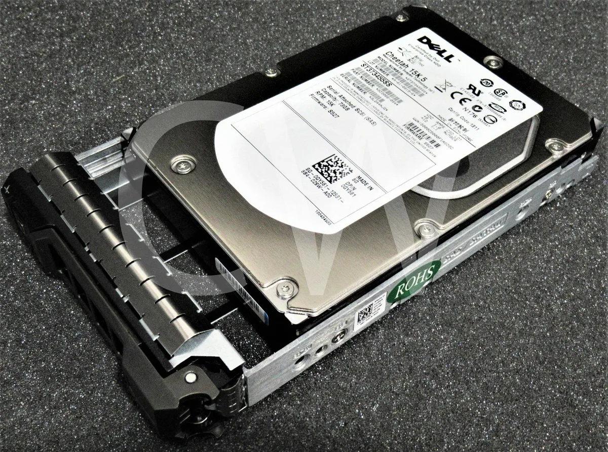 DELL DELL GY581 ST373455SS 73GB 15K RPM 3.5" SAS internal hard drive ZERO HOURS — product photo