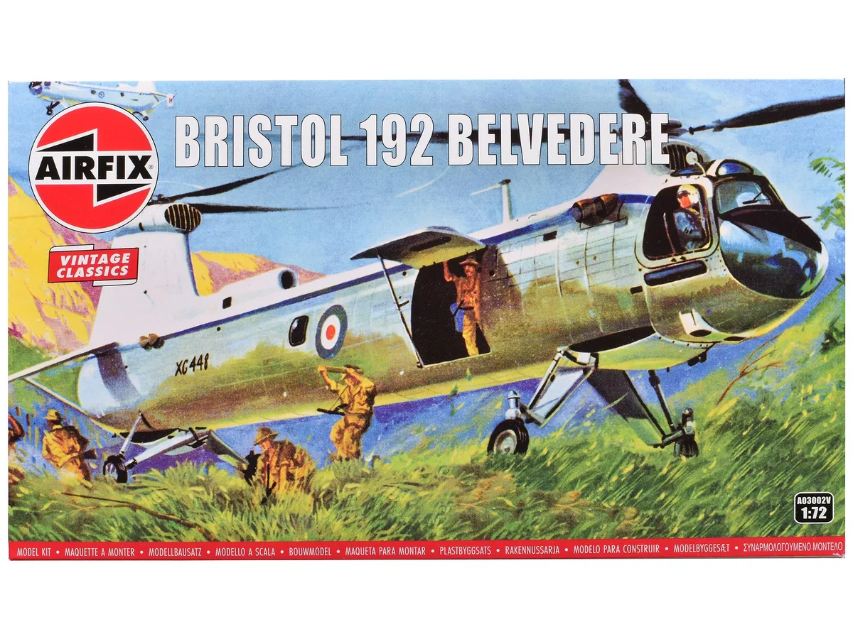 Airfix Airfix Bristol 192 Belvedere Helicopter Level 2 1/72 Plastic Model Kit 50 Parts — product photo