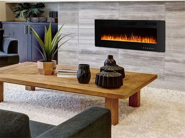 Pretzi Pretzi 36 inch Wall Mounted Recessed Electric Fireplace — product photo