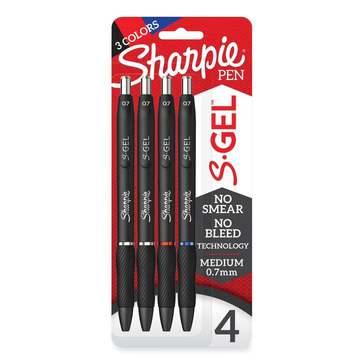 Newell Rubbermaid Newell Rubbermaid Sharpie S-Gel 2096174 Retractable Gel Pen Medium Assorted 4 Pack — product photo