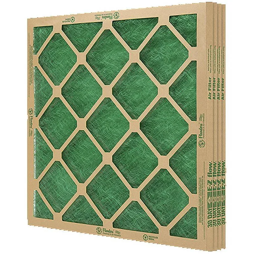 None Continuous None Continuous 20 x 25 x 1 Nested Glass MERV 1 Air Filter 4 Pack — product photo