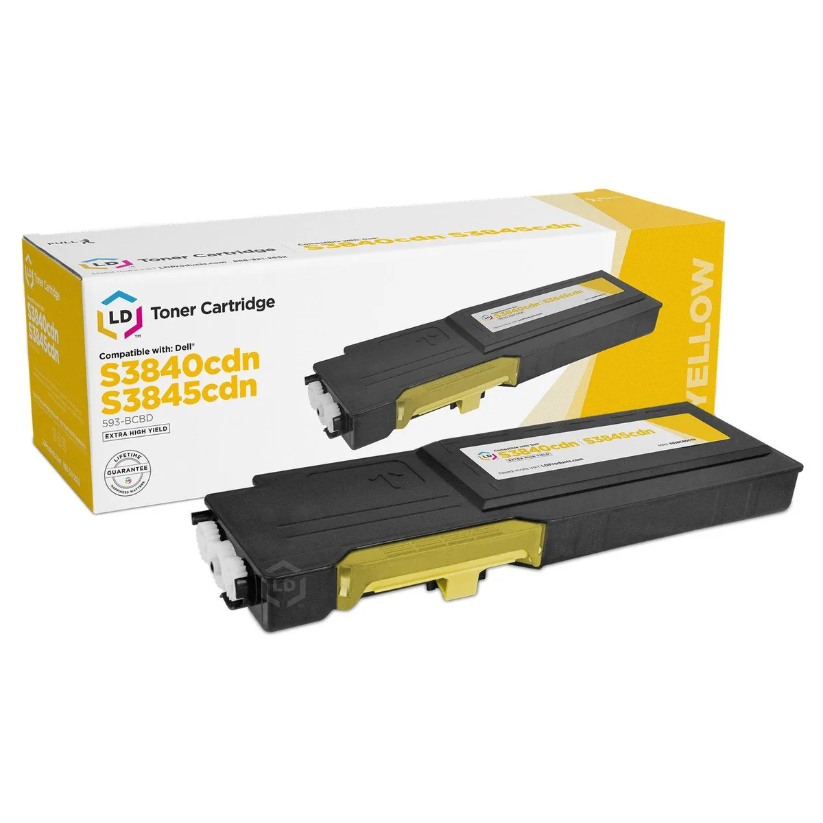 LD Products LD Products 593-BCBD Yellow Toner Cartridge Extra High Yield — product photo
