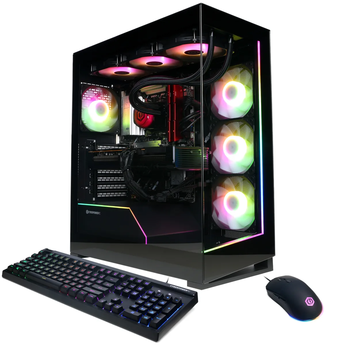 CyberpowerPC CyberpowerPC GM70929 Gaming PC Ryzen 7 9800X3D 32GB DDR5 2TB NVMe Radeon RX 9070 XT 16GB — ürün fotoğrafı
