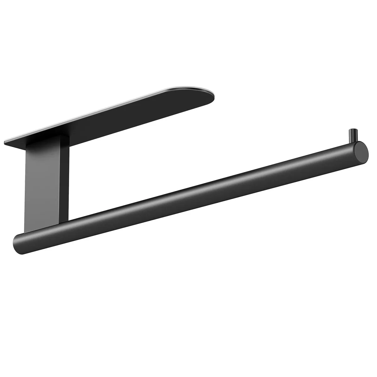  Self-Adhesive Stainless Steel Toilet Paper Holder, Black — product photo