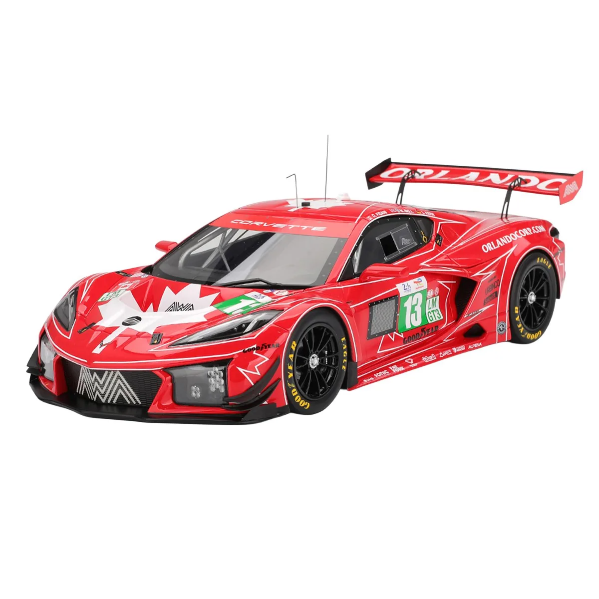Top Speed Top Speed Chevrolet Corvette Z06 GT3.R #13 AWA Racing 24 Hours of Le Mans 2025 1/18 hobby collectible — product photo