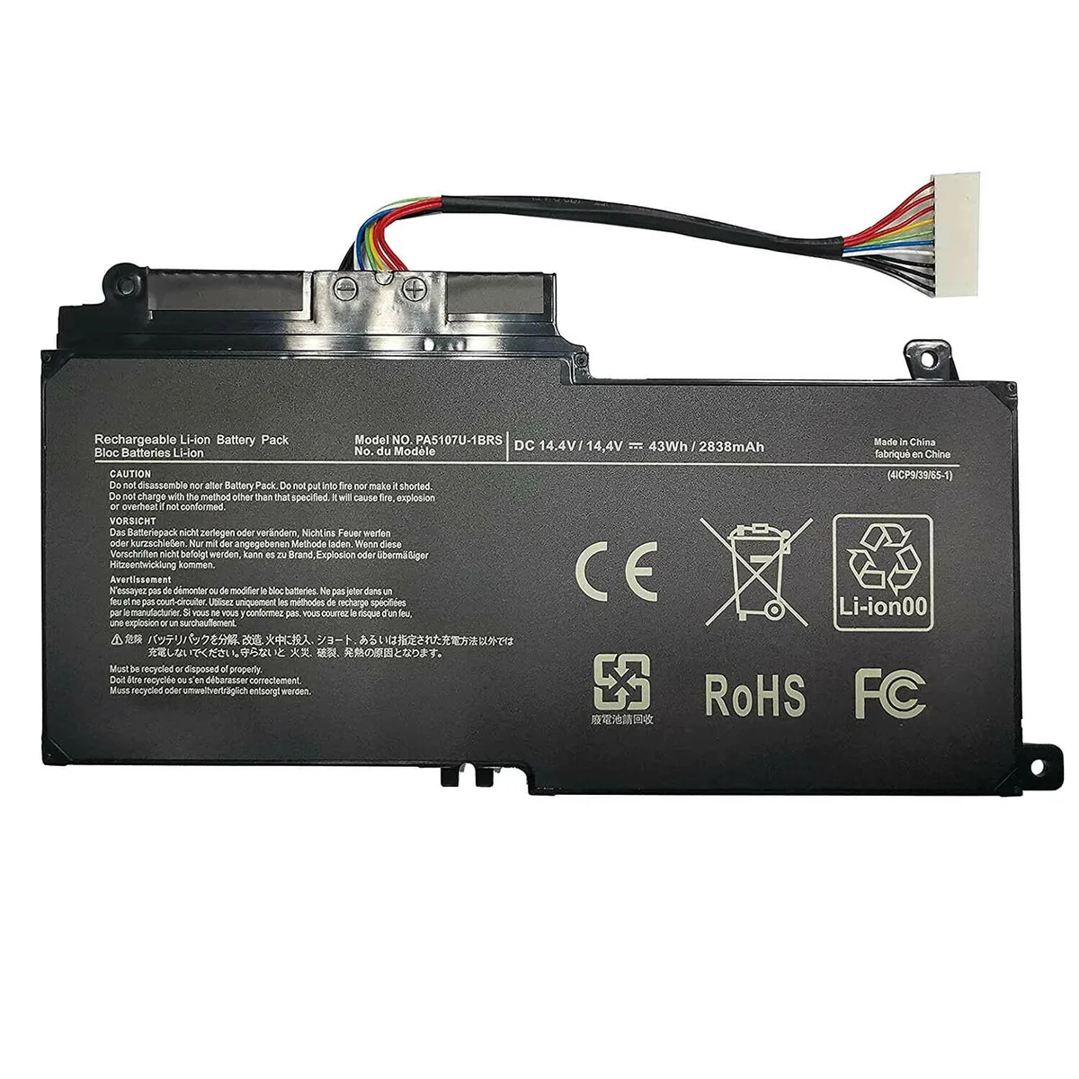 Toshiba Toshiba Satellite P55w-C5204 P55W-C5316 P55W-C5210 P55W-C5210-4K laptop battery — product photo