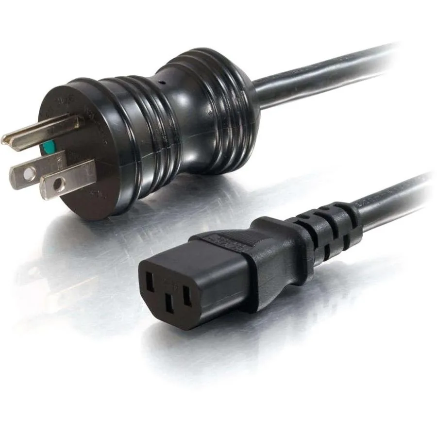 Cables To Go Cables To Go 48011 16 Awg Hospital Grade Power Cord 15Ft Nema 5-15P To Iec320c13 Black computer power cord — product photo