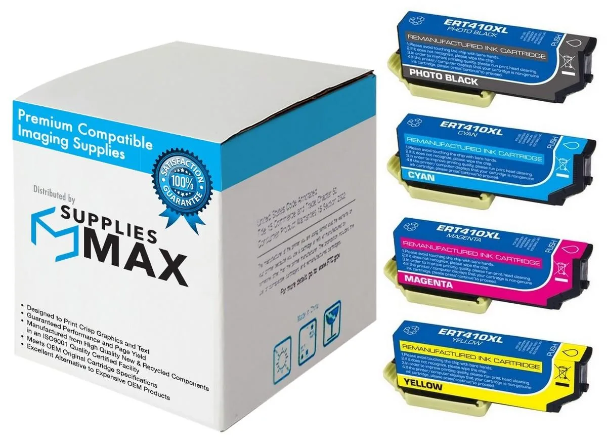 SuppliesMax SuppliesMax T410XL520 High Yield Inkjet Combo Pack (PBK/C/M/Y) 650 pages — product photo