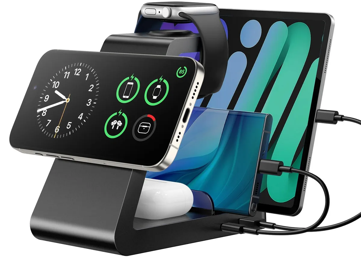  GAUOLN G806 5-in-1 Wireless Charger Black 36V 3A — product photo