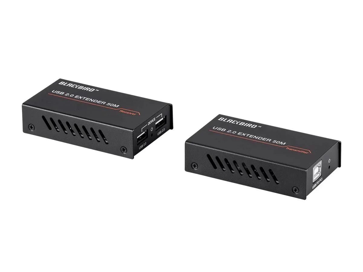 Monoprice Inc. Monoprice 139673 Blackbird USB 2.0 2-Port Extender Over Cat5e/6 50m 164ft — product photo