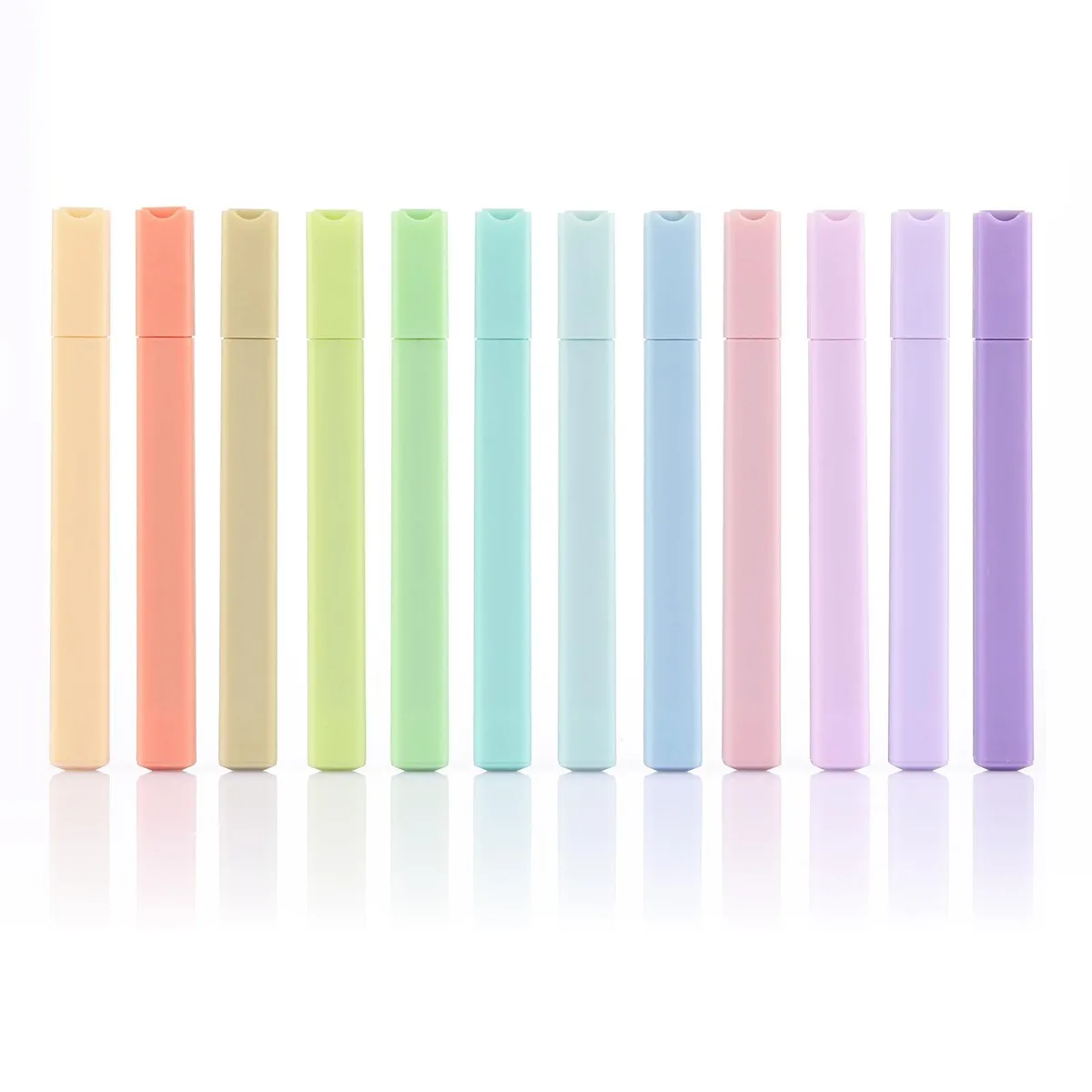  Aesthetic Bible Highlighters No Bleed Pastel 12 pcs Chisel Tip — product photo