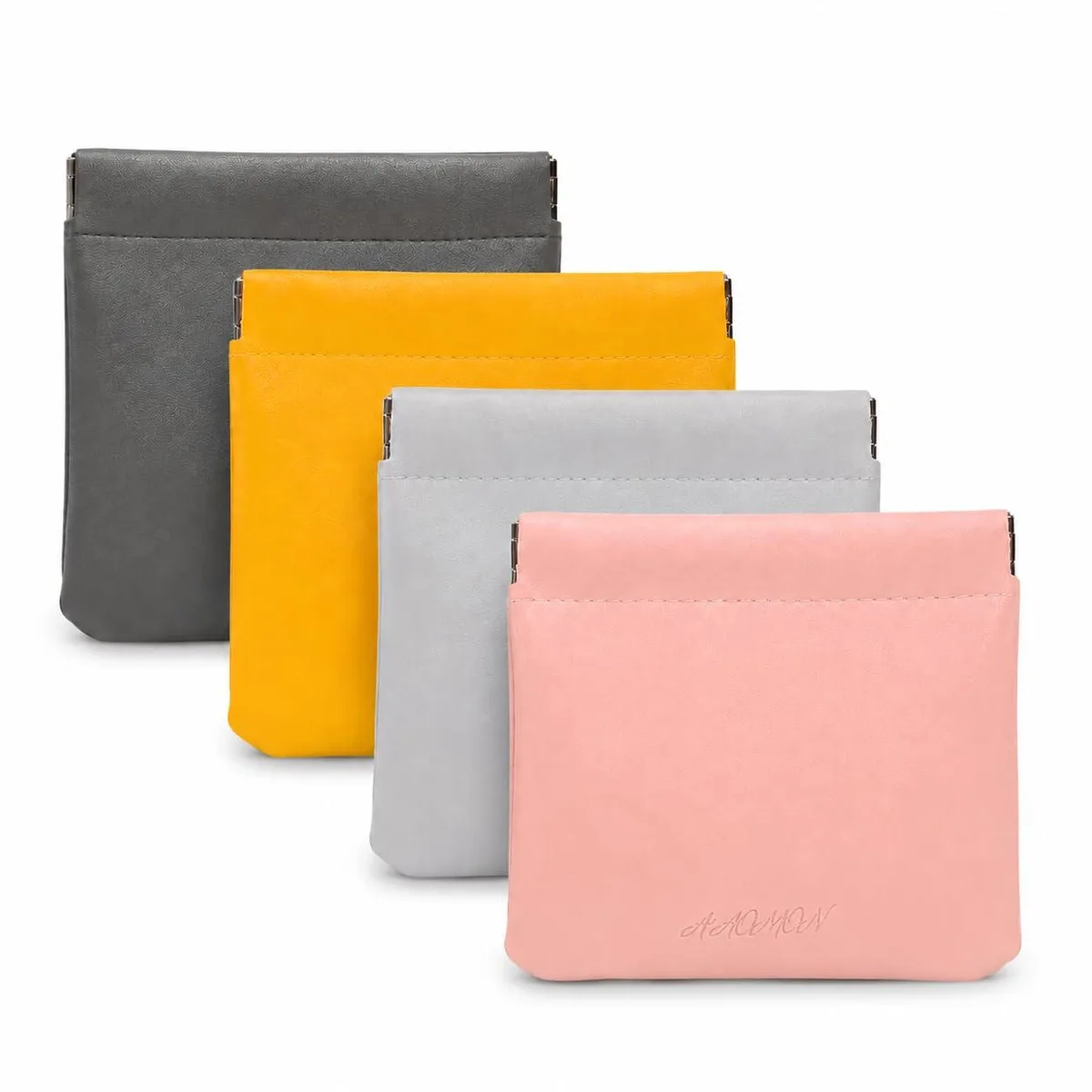  DINYAO Yuantan 4 Pack Mini PU Leather Squeeze Coin Purse 4.7x4.5 — product photo