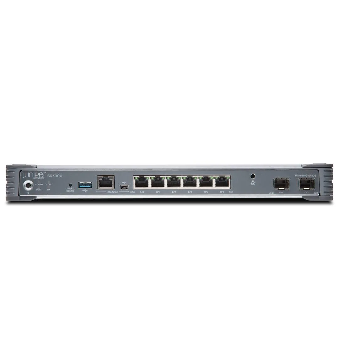 HPE Juniper Networking HPE Juniper Networking SRX300-SYS-JB firewall appliance 4 GB memory — product photo