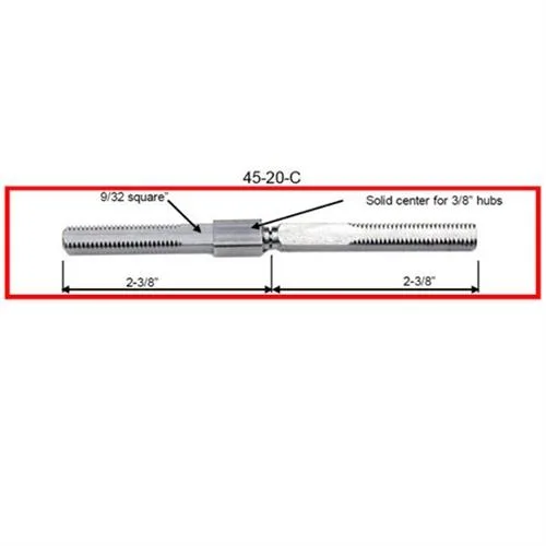 Progressive Hardware Co., Inc. Progressive Hardware Co., Inc. 45-20-C Door Lock Spindle 9/32" x 4-3/4" 20 TPI — product photo