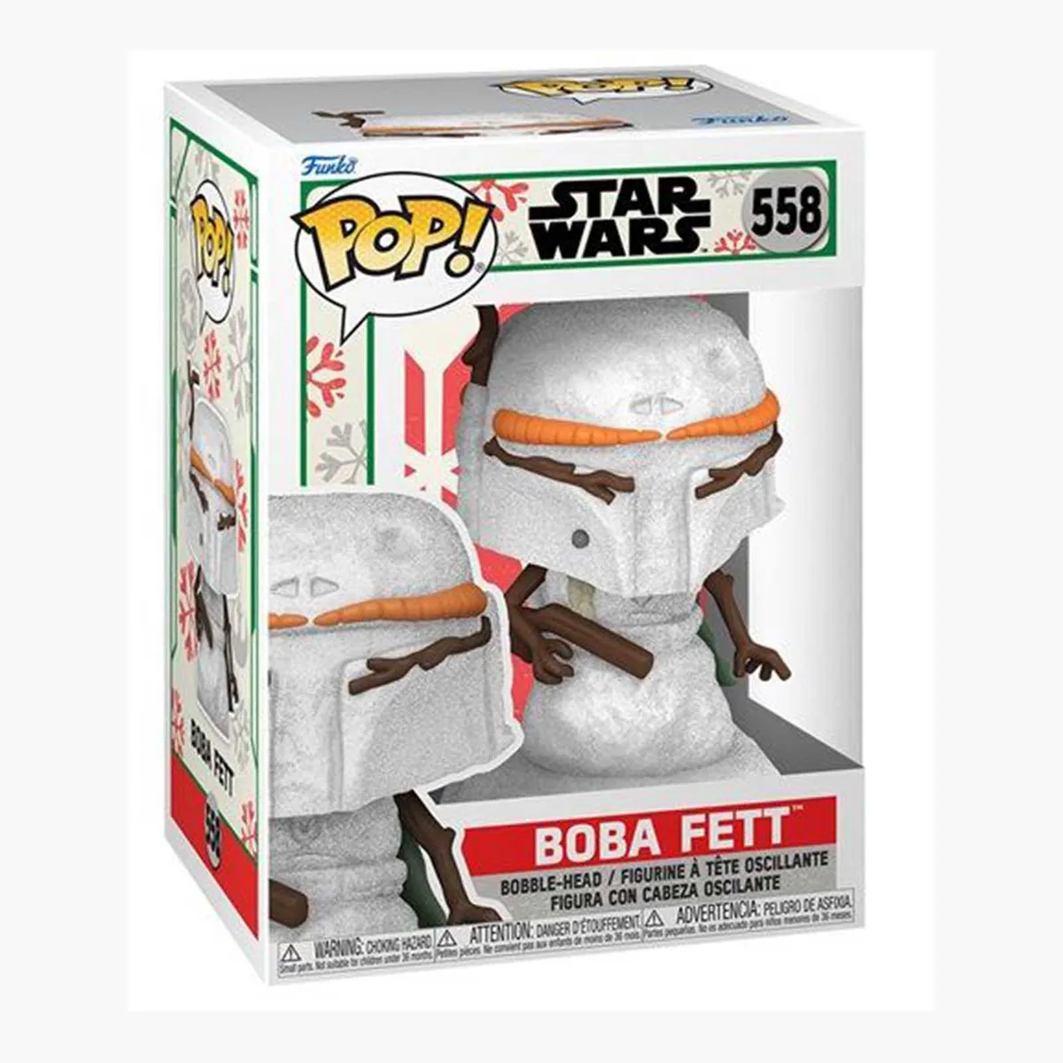 Funko Funko Star Wars POP Holiday Boba Fett Snowman Vinyl Action Figure — product photo