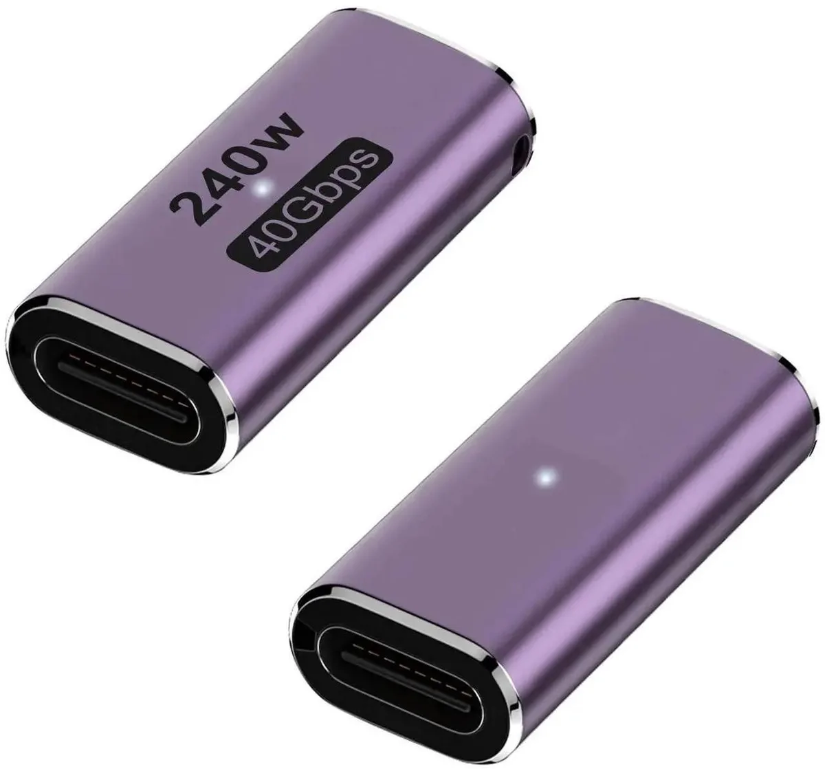 Vszerda Vszerda USB C female-to-female adapter 2-pack 40Gbps 240W — product photo