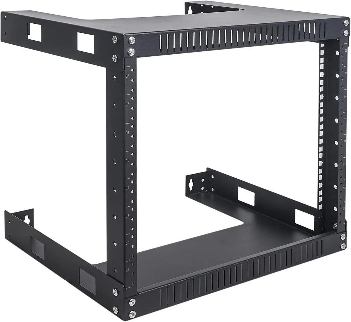 TAURKENAM TAURKENAM 2-Post 8U Wall Mount Open Frame Rack 16" Depth — product photo