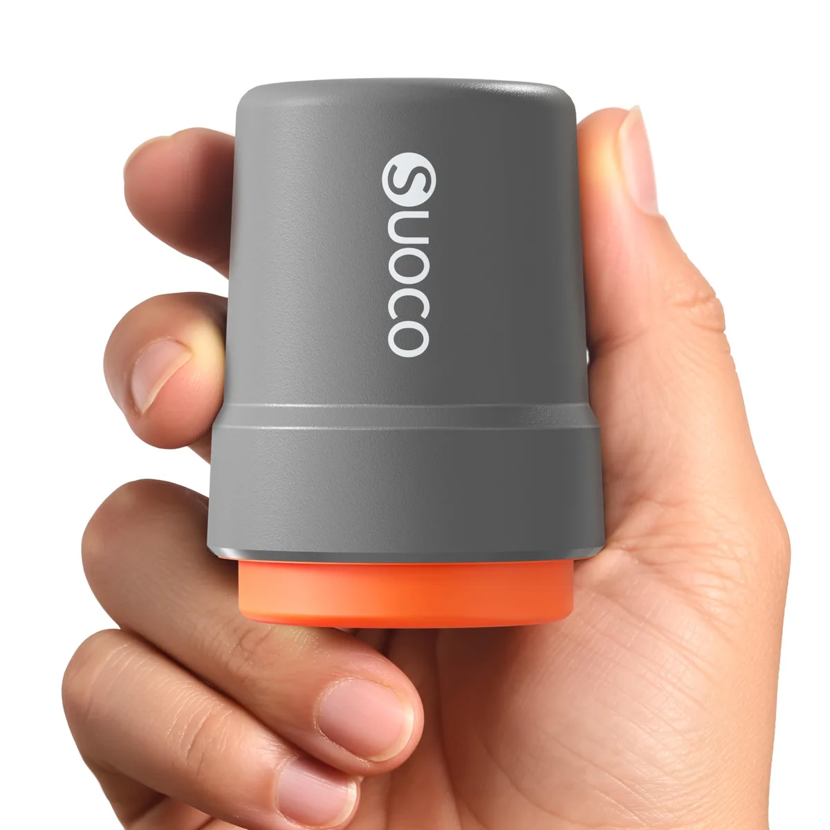 SUOCO Portable Vacuum Pump USB-C 1800mAh 6000Pa Grey — product photo