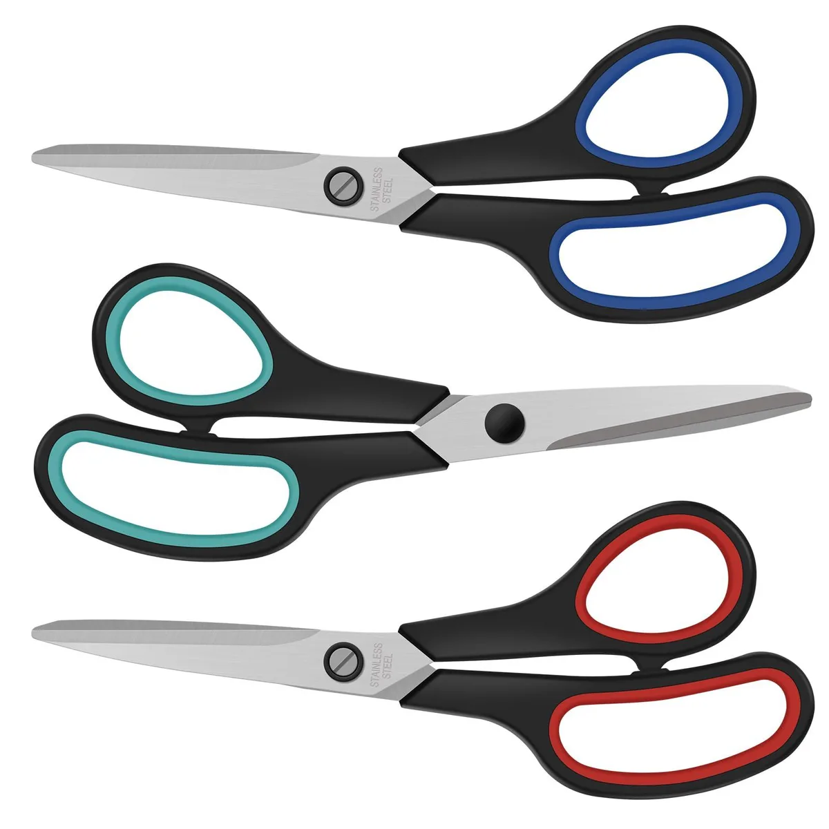  EEKEDO scissor001 8.3" Scissors Blue 3 Pack — product photo