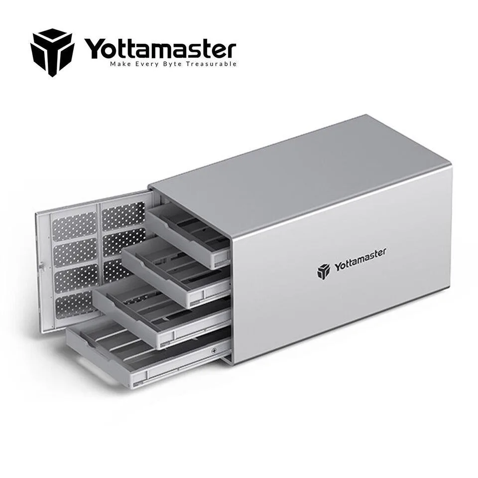 Yottamaster Yottamaster PS400C3 4-bay drive enclosure USB 3.1 Gen1 Type-C 64TB — product photo