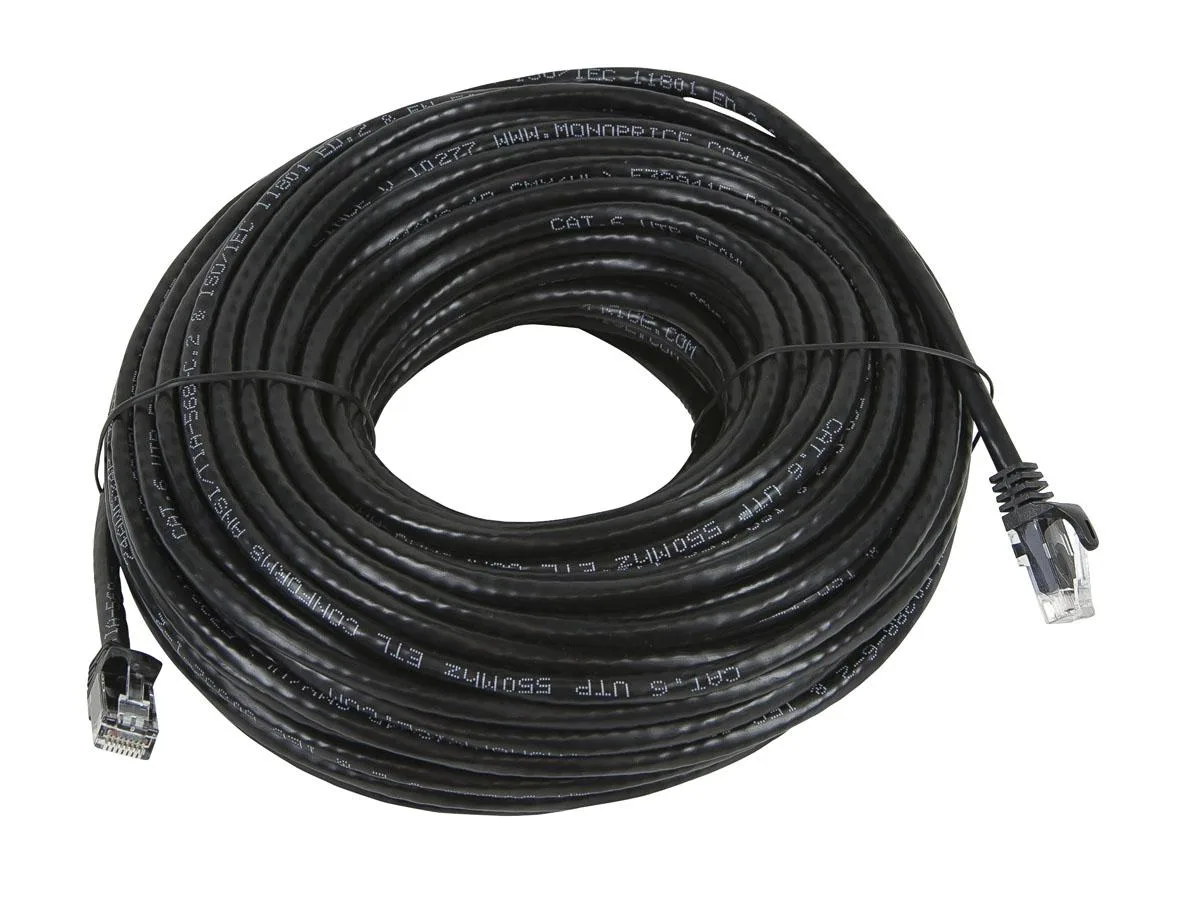 Monoprice Inc. Monoprice 111221 Cat5e Ethernet Patch Cable 100 Feet Black — product photo