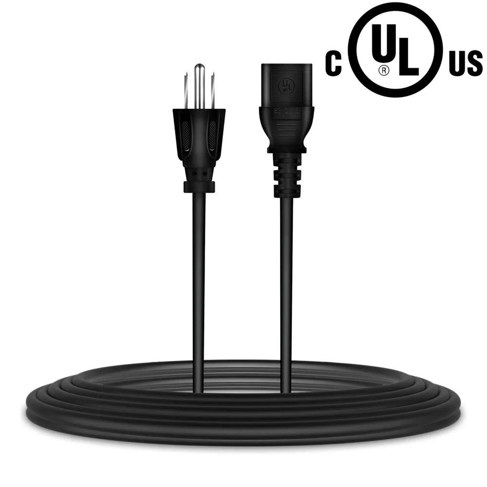ABLEGRID ABLEGRID 5 ft 3-Prong AC Power Cord for Panasonic VIERA Plasma TVs — product photo