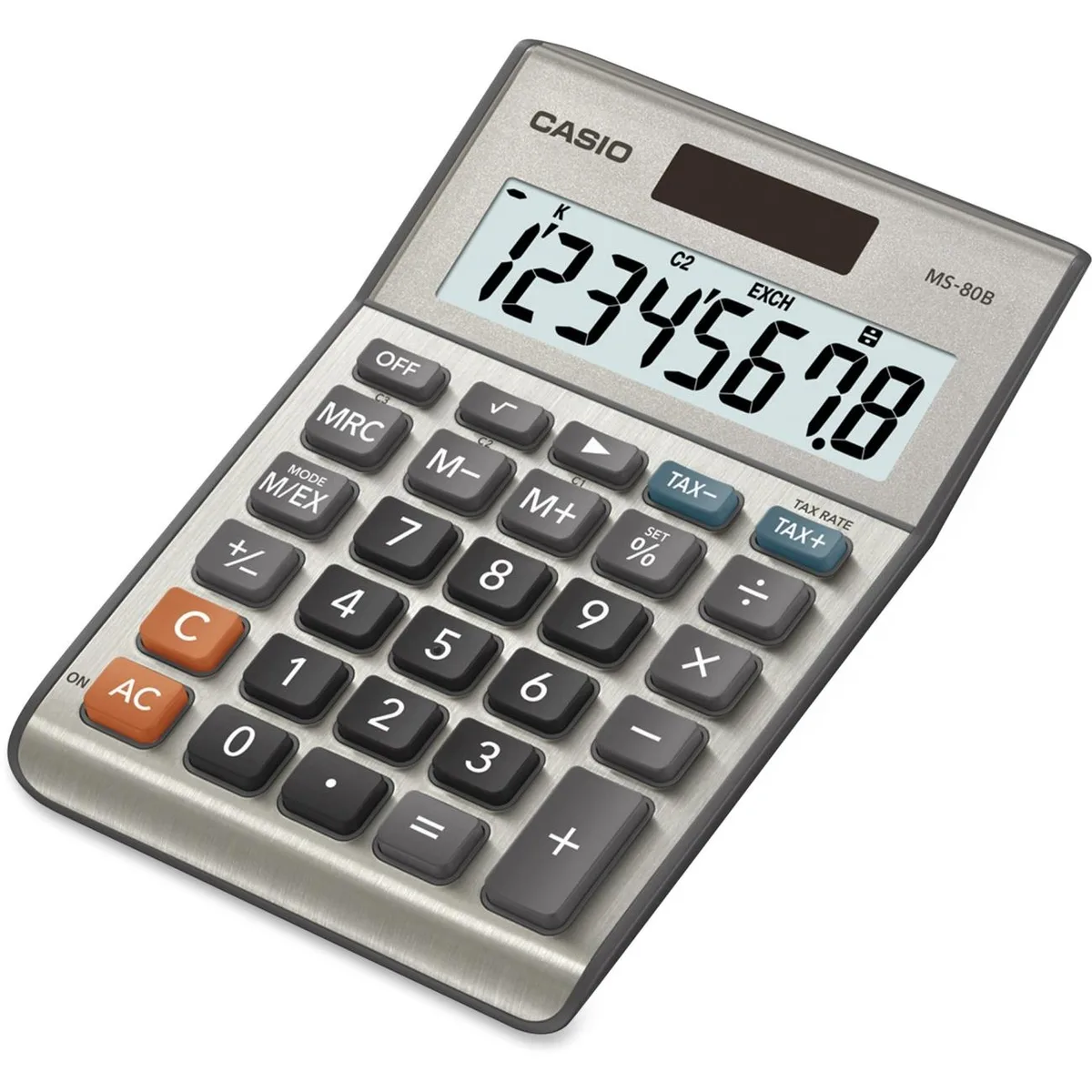 CASIO CASIO MS80B 8-digit desktop tax calculator educational supply — product photo