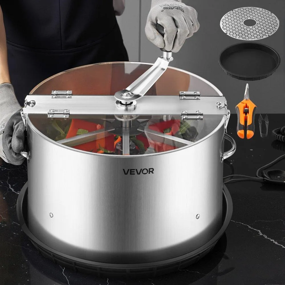 VEVOR VEVOR Manual Bud Leaf Trimmer 16 in Reaper Bowl Stainless Steel Blades — product photo